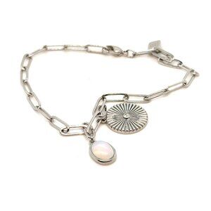 Pura Vida Paperclip Charm Bracelet